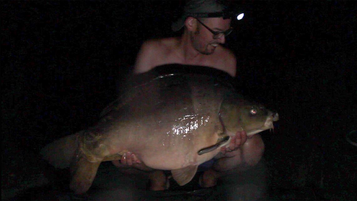 48lb Mirror Carp caught at Cherpont Lake
