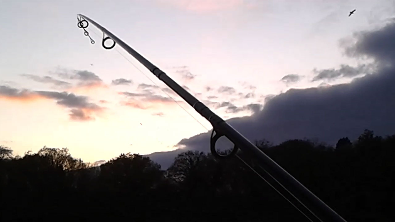 Fish on at Bitterwell Lake