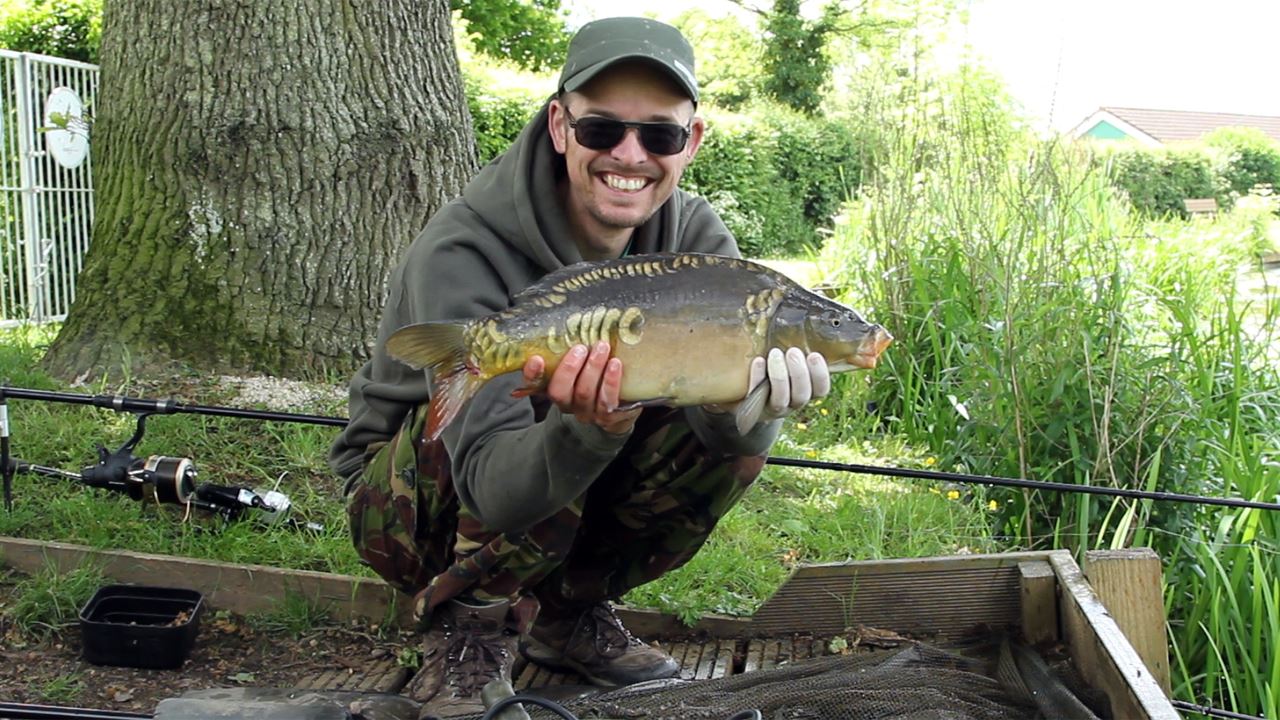 Carp caught on a Zig at Bitterwell Lake