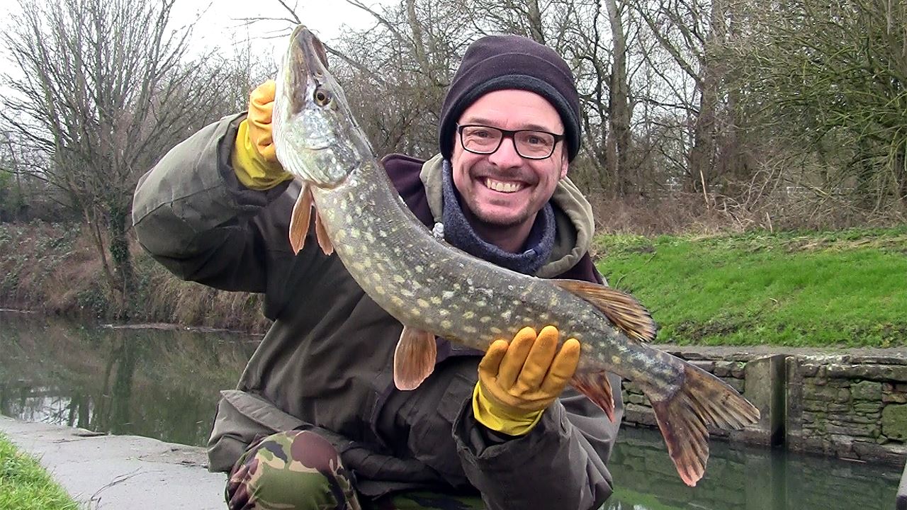 Pike caught from the Bristol River Avon at Keynsham lock