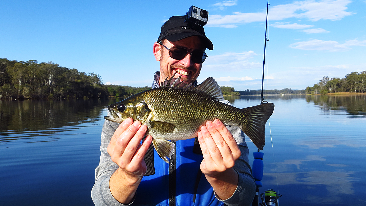 01 Australian Bass Caught At Lake Kurwongbah
