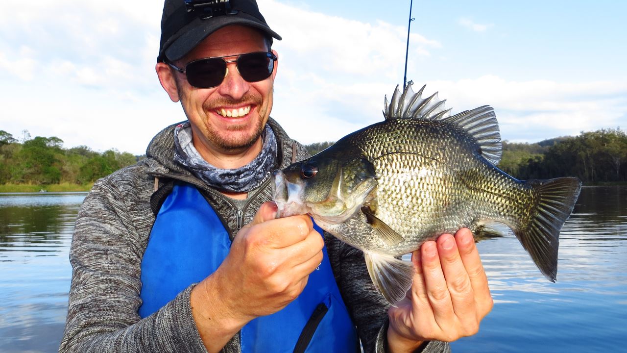Bass caught from Enoggera Reservoir